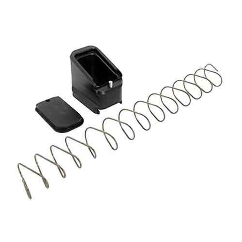 +5/4 magazine extension for CZ P10F/P09 enhances capacity, features easy access floor plate for quick spring and follower access, backed by a lifetime warranty.