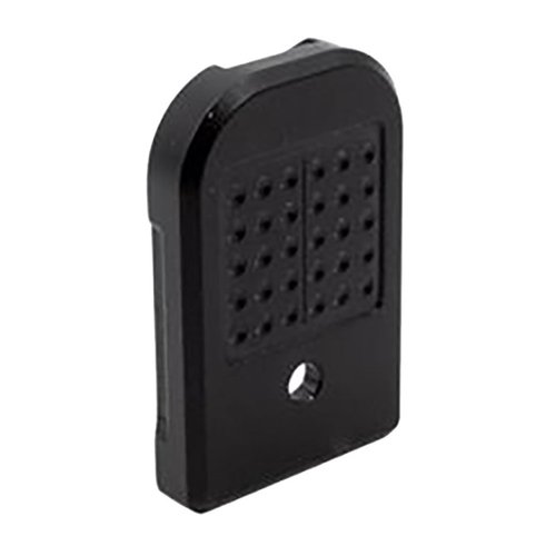 +0 Aluminum Base Plate for S15 offers enhanced grip with aggressive design and three cut outs, plus a larger dot matrix for customization options.