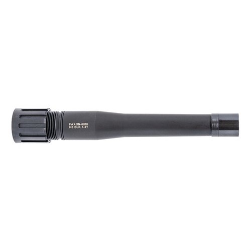 Experience superior accuracy with Faxon's 8.6 Blackout RemAge Style Barrel, featuring a 1:3 twist rate and robust 416-R Stainless Steel construction.