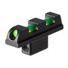Upgrade your Colt Python with these Fiber Optic or Tritium front sights for improved visibility in low light, featuring a rugged steel housing and bright red rod.