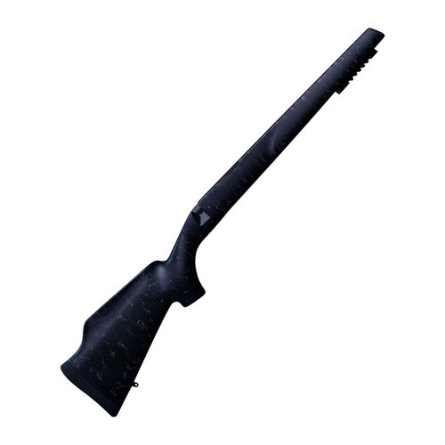 Experience a classic feel with the lightweight Monte Carlo carbon fiber composite stock for Remington 700, featuring a large cheek height and stainless steel pillars.