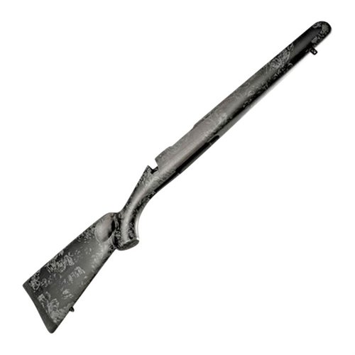 The Christensen Arms FFT Short Action Stock features Flash Forged Technology for a lightweight, durable design, enhancing shooting stability and reducing fatigue.