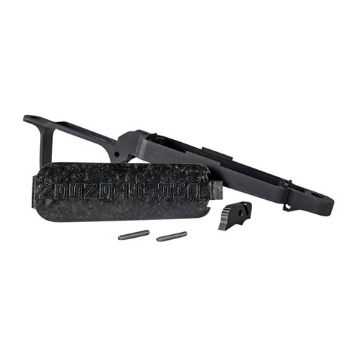 Enhance your build with the FFT Short Action CF Bottom Metal Floor Plate Assembly, featuring lightweight carbon fiber and durable 6061 aluminum for optimal performance.