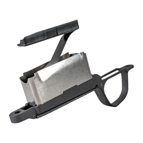 Upgrade your short magnum action with Christensen Arms' 6061 aluminum bottom metal and carbon fiber floorplate, featuring an internal magazine for enhanced performance.