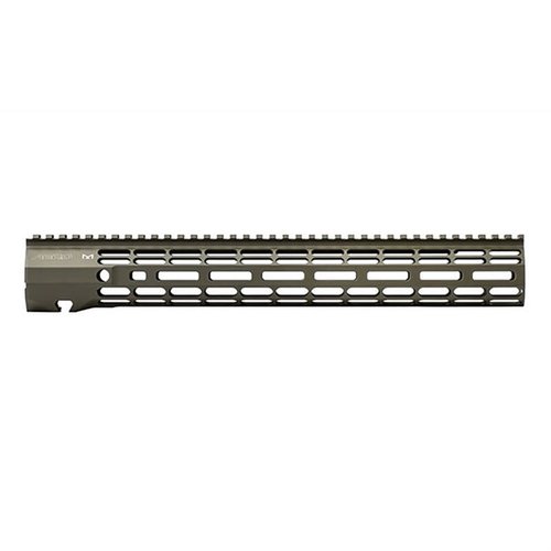 The Aero Precision ATLAS R-ONE 15" Handguard is lightweight, durable, features M-LOK compatibility, and a full top picatinny rail for versatile attachments.
