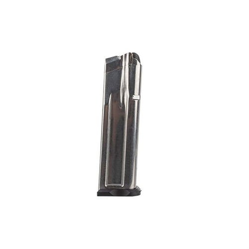 Experience exceptional strength and reliability with Check-Mate's 2011 compatible 17-rd stainless steel magazine, designed for smooth feeding and durability.
