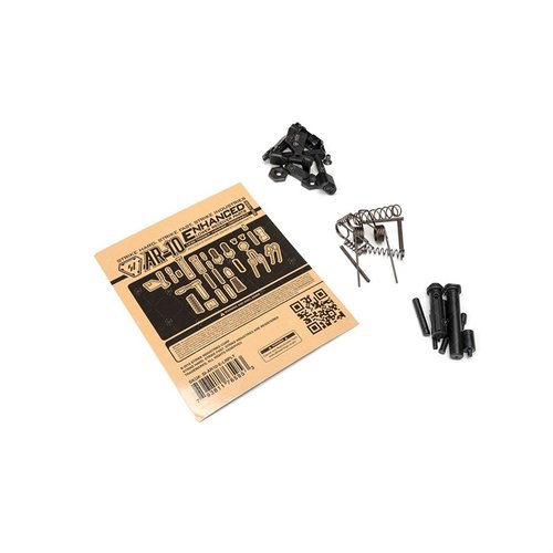 Upgrade your AR-10 with the Strike Industries Enhanced Lower Parts Kit, featuring essential components, a HEX Selector Switch, and the freedom to choose your own trigger.
