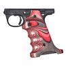 Enhance your shooting with Volquartsen's Laminated Grips for Ruger Mark IV 22/45, featuring thumb rest, finger grooves, and an extended magazine release.