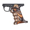 Enhance your shooting experience with VOLQUARTSEN's laminated grips for Ruger Mark IV 22/45, featuring thumb rest, finger grooves, and an extended magazine release.