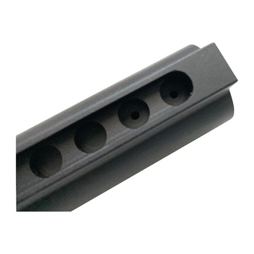 .308 AR Receiver Extension by Forward Controls Design offers 9 positions, ergonomic design, extra drain holes, and is made from durable 7075 aluminum for reliable performance.