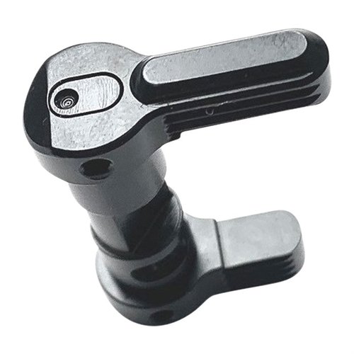 The AR-15 AMBI Safety Selector features a robust 50-degree throw, serrated levers for smooth operation, and precise tolerances for reliable performance.