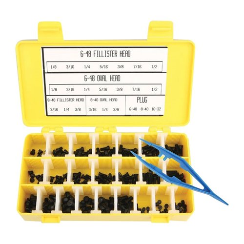 The Forster Gun Screw Assortment offers 12 of each of 23 popular heat-treated and blued screw sizes, ensuring you have the right parts at a great price.