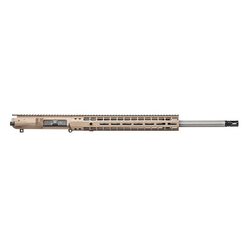 The Aero Precision M5E1 6.5 Creedmoor Upper features a lightweight design, high-quality stainless steel barrel, and versatile M-LOK handguard for precision shooting.