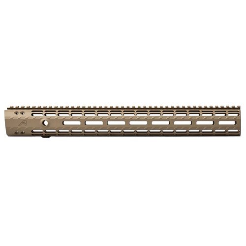 The Aero Precision GEN-2 Enhanced M-LOK Handguard offers a lightweight, free float design with anti-rotation tabs, scalloped rails, and quick disconnect sling sockets.