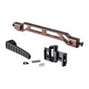 The JMAC AB-9R features a lightweight, rigid design with a folding buttplate, modular options, and an integrated QD sling socket for versatility.