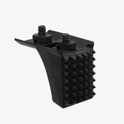 The Magpul Barricade Stop offers a rugged hand stop for stable shooting, featuring a replaceable textured steel face and compatibility with M-LOK handguards.