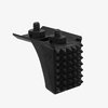 The Magpul Barricade Stop offers a rugged hand stop for stable shooting, featuring a replaceable textured steel face and compatibility with M-LOK handguards.