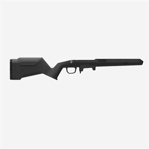 The MAGPUL Hunter Lite Stock for Savage AXIS SA is lightweight, adjustable, ambidextrous, and features M-LOK slots for accessories, enhancing your hunting experience.