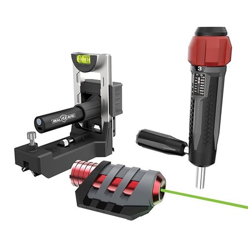 Achieve precise scope alignment and bore sighting effortlessly with the Master Grade® Kit, featuring Level-Right® Pro and Smart-Torq® torque driver.