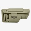 The B5 Systems Collapsible Precision Stock offers adjustable cheekweld, durable Mil-Spec materials, ambidextrous sling mounts, and M-LOK® compatibility for enhanced versatility.