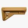 The B5 Systems AR-15 Bravo Stock features an ergonomic cheek weld, anti-rotational QD sling mounts, and a cushioned buttpad, all made from Mil-Spec materials.