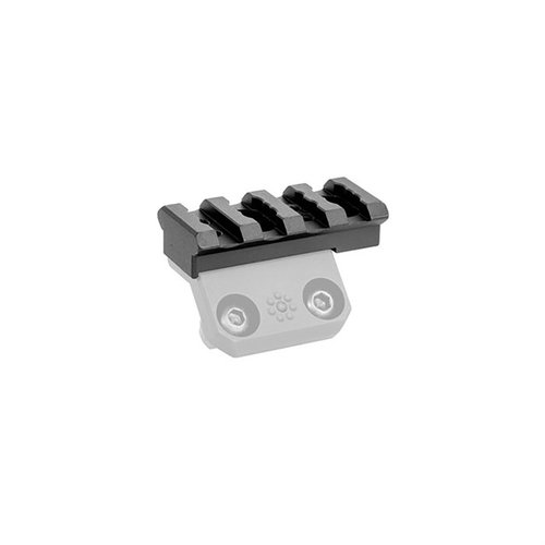 The Arisaka Offset Picatinny Adapter enables secure mounting of Picatinny lights on M-Lok and KeyMod handguards, crafted from durable 6061-T6 aluminum.