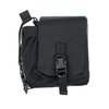 The Mutant Pouch offers dual compartments for storage, secure retention for radios and magazines, and is compatible with various MOLLE setups for versatile use.