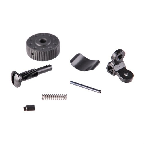Upgrade your AR with the LUTH-AR Modern A1 Rear Sight Assembly featuring a durable design and precise Rapidex knob for effortless windage adjustments.