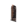.45 Glock® 21, 30, 41 compatible, 13-round capacity, impact-resistant polymer, translucent body for ammo visibility, easy disassembly, lifetime warranty.