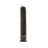 .45 Glock® 21, 30, 41 compatible magazine with 30-round capacity, extreme impact resistance, easy disassembly, and translucent body for ammo visibility.