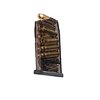 The Elite Tactical Systems Group 10-round magazine for Glock 29 features extreme impact resistance, chemical durability, and a translucent body for ammo visibility.