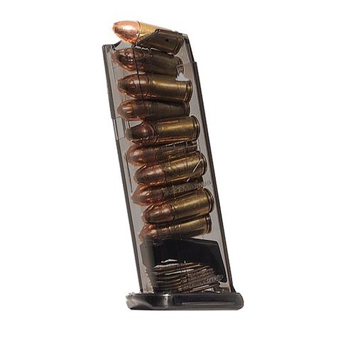 The Elite Tactical Systems Group 10-RD magazine for Glock® 43X/48 offers extreme impact resistance, easy disassembly, and a translucent body for ammo visibility.