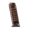 The SMITH & WESSON M&P 9mm magazines offer a flush fit, 17-round capacity, extreme impact resistance, and a translucent body for easy ammo visibility.