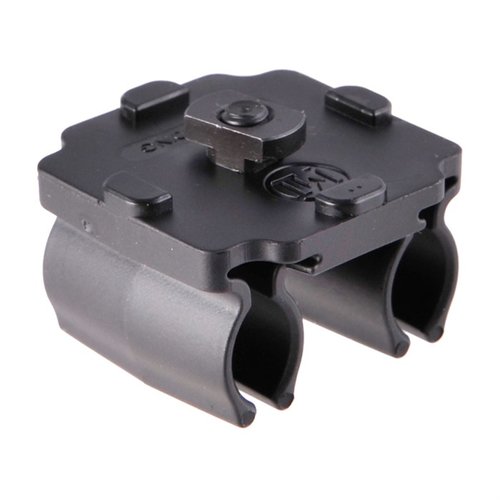 The Midwest Industries Universal Shell Holder is M-LOK compatible, fits .357 to 45-70 shells, and features indexing points for secure horizontal or vertical mounting.