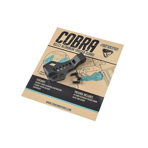 Enhance your rifle with the lightweight Cobra Billet Aluminum Trigger Guard, featuring a safety index rest, magazine reload assist, and durable aircraft-grade construction.