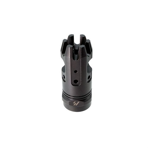 The Strike Industries Mini King Comp for .223/5.56 offers recoil reduction, fast follow-up shots, and a compact design, ensuring superior performance and stability.