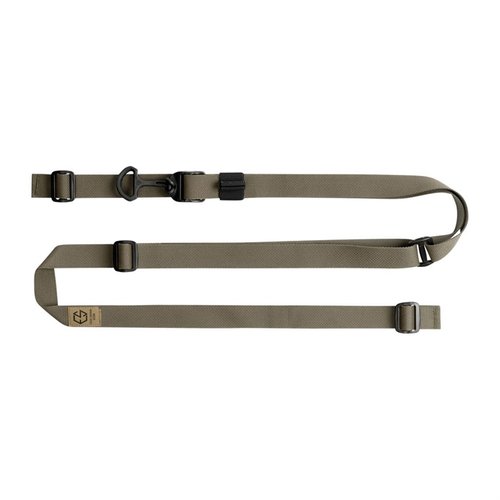 The Edgar Sherman Design Sling offers customizable fit, quick-adjust functionality, lightweight design, and Berry Amendment compliant materials for versatile use.