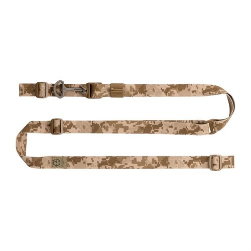 The Edgar Sherman Design ESD Sling offers customizable fit, quick-adjust functionality, lightweight design, and Berry Amendment compliant materials for versatile use.