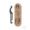The MultiTasker M:4 Tool offers discreet storage in a buttpad, featuring a slot-tip screwdriver, carbon scraper, sight adjustment tool, and Phillips driver for AR-15/M4 maintenance.