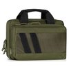 The SAVIOR Equipment Specialist Low Profile Soft Pistol Case features cushioned compartments, lockable zippers, and elastic mag slots, perfect for range day.
