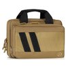 The SAVIOR EQUIPMENT Specialist Soft Pistol Case features cushioned compartments, lockable zippers, and elastic mag slots, perfect for all your range day essentials.