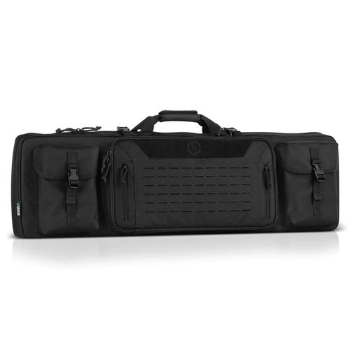 The Savior Equipment Urban Warfare Double Rifle Case features padded slots, removable straps, and a low-profile design, perfect for secure and discreet transport.