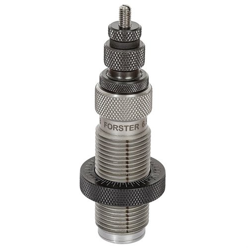Achieve precision with the Forster 6.5 Creedmoor Bushing Full Length Sizing Die, enhancing accuracy and extending case life while controlling neck sizing tension.