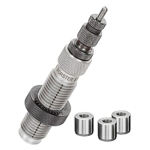 Achieve precise sizing with the Forster 6.5 Creedmoor Bushing Full Length Die Kit, featuring a hand polished die and three selected bushings for optimal performance.