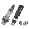 Achieve precision reloading with the Forster Bushing Full Length-Ultra Micrometer Die Set for 6mm Creedmoor, featuring a Full-Length Bushing Die and Ultra Micrometer Seater.