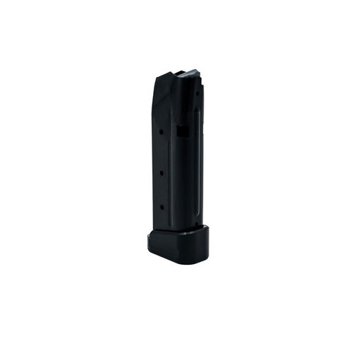 The S15 9MM Luger Magazine offers a flush fit, 15-round capacity, robust steel construction, and enhanced reliability for your Glock 43X/48.