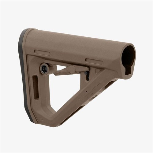 Upgrade your AR with the MAGPUL DT Carbine Stock, featuring dual tensioning, ambidextrous controls, and a non-slip butt-pad for enhanced stability and comfort.