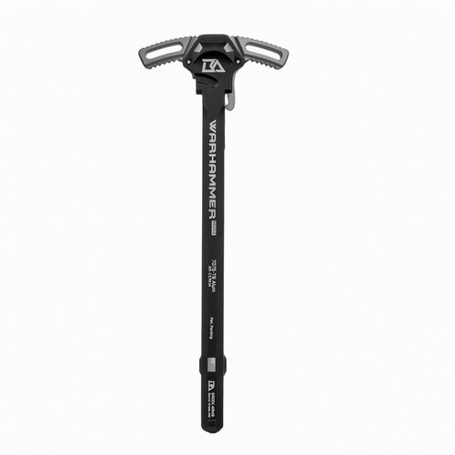 Upgrade your AR-15 with the Breek Arms WARHAMMER MOD2 ambi charging handle, featuring improved gas blowback reduction, textured grips, and durable 7075 aluminum.