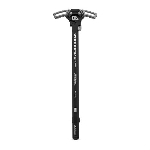 Upgrade your .308 AR with the Breek Arms WARHAMMER MOD2 charging handle, featuring ambidextrous operation, reduced gas blowback, and durable 7075 aluminum construction.