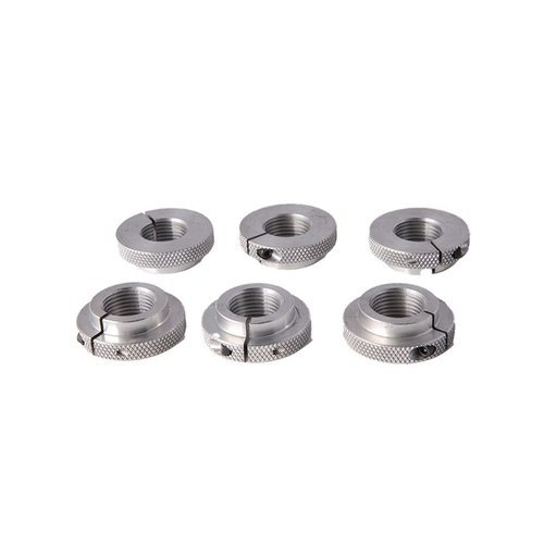 Enhance your Forster Co-Ax XL Press with these durable Adapter Lock Rings, featuring 1-1/4" to 7/8" threads, available in a convenient 6-pack.